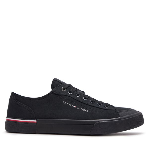 Tommy Hilfiger Tenis superge Tommy Hilfiger Corporate Vulc Canvas FM0FM04954 Črna