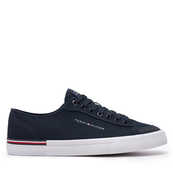 Tommy Hilfiger Tenis superge Tommy Hilfiger Corporate Vulc Canvas FM0FM04954 Mornarsko modra