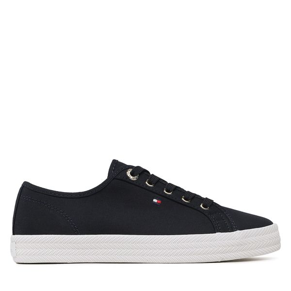 Tommy Hilfiger Tenis superge Tommy Hilfiger Essential Vulcanized Sneaker FW0FW07119 Space Blue DW6