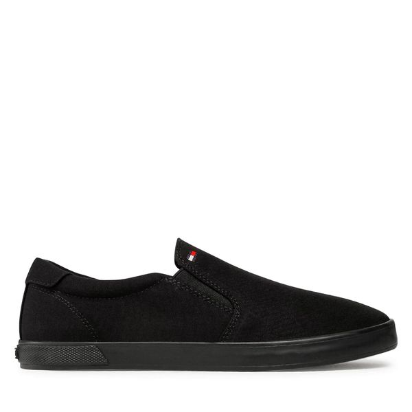 Tommy Hilfiger Tenis superge Tommy Hilfiger Iconic Slip On FM0FM00597 Črna