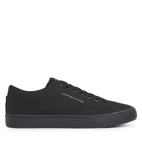 Tommy Hilfiger Tenis superge Tommy Hilfiger Th Hi Vulc Low Canvas FM0FM04882 Black BDS