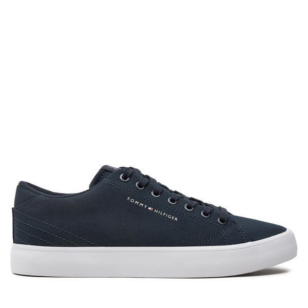 Tommy Hilfiger Tenis superge Tommy Hilfiger Th Hi Vulc Low Canvas FM0FM04882 Mornarsko modra