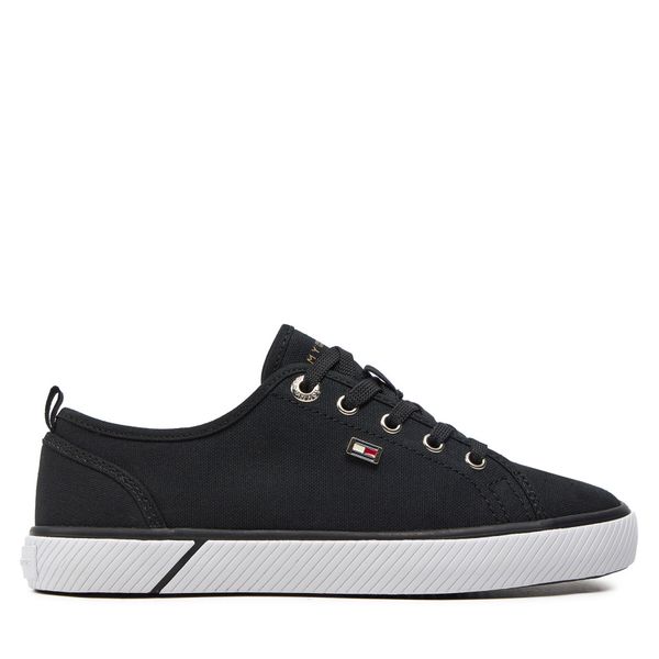 Tommy Hilfiger Tenis superge Tommy Hilfiger Vulc Canvas Sneaker FW0FW08063 Črna