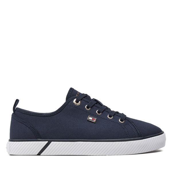 Tommy Hilfiger Tenis superge Tommy Hilfiger Vulc Canvas Sneaker FW0FW08063 Mornarsko modra