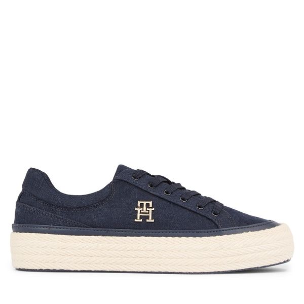 Tommy Hilfiger Tenis superge Tommy Hilfiger Vulc Sneaker Linnen FW0FW07673 Mornarsko modra