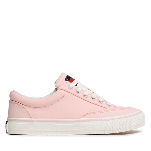 Tommy Jeans Tenis superge Tommy Jeans Lace Up Nylon EN0EN02157 Roza