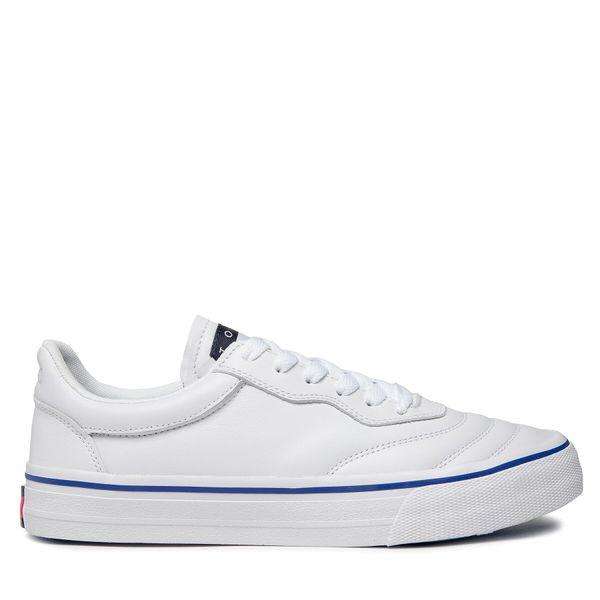 Tommy Jeans Tenis superge Tommy Jeans Leather Soccer Vulc EM0EM01026 White YBR