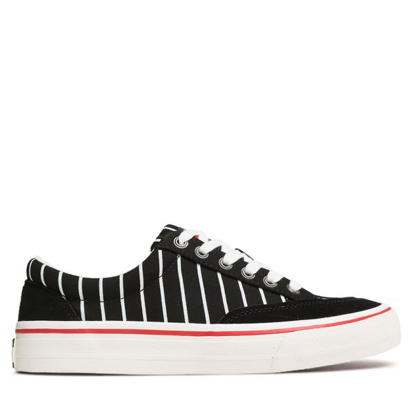 Tommy Jeans Tenis superge Tommy Jeans Skate Canvas Stripes EM0EM01153 Črna