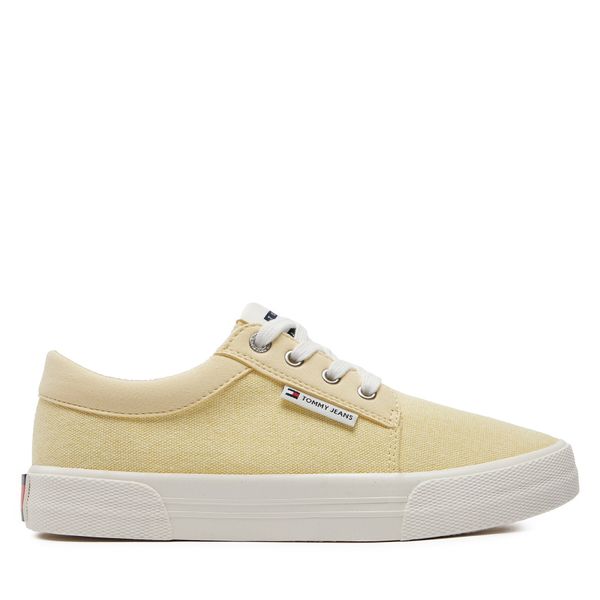 Tommy Jeans Tenis superge Tommy Jeans Tjw Vulc Skate Derby EN0EN02494 Rumena