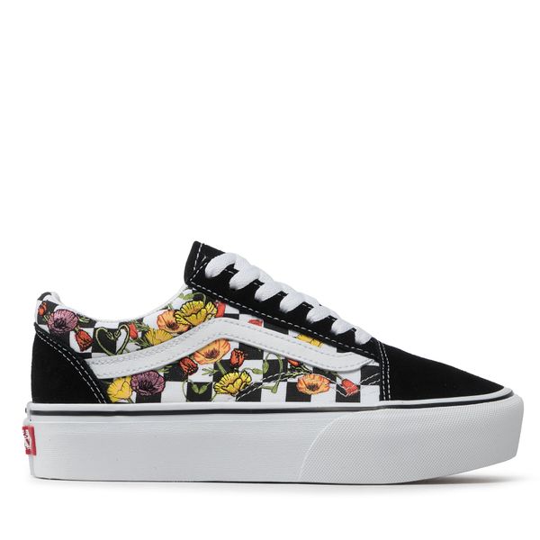 Vans Tenis superge Vans Old Skool Plat VN0A5KRGBML1 Poppy/Checkerboard Black