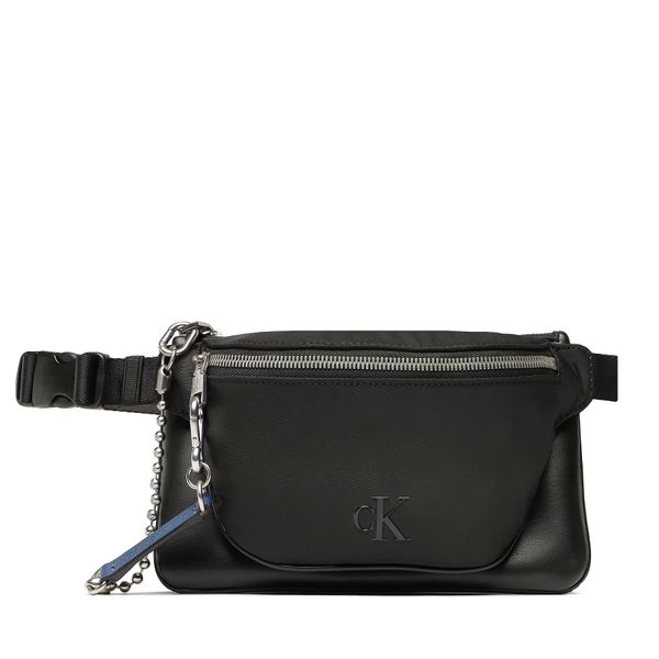 Calvin Klein Jeans torba za okoli pasu Calvin Klein Jeans Sculpted Waistbag14 Mix K60K610315 Črna