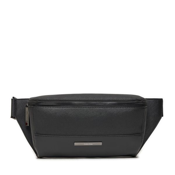 Calvin Klein torba za okoli pasu Calvin Klein Modern Bar Waistbag K50K511532 Ck Black Saffiano BEH