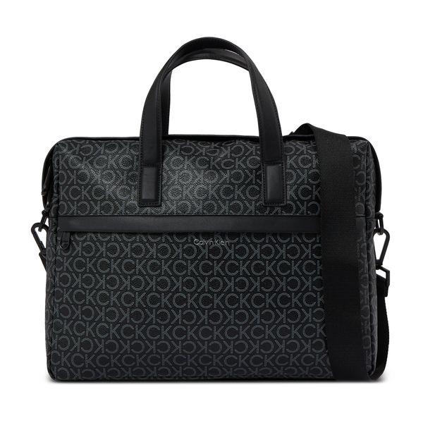 Calvin Klein Torba za prenosnik Calvin Klein Ck Must Laptop Bag Mono K50K511765 Classic Mono Black 0GJ