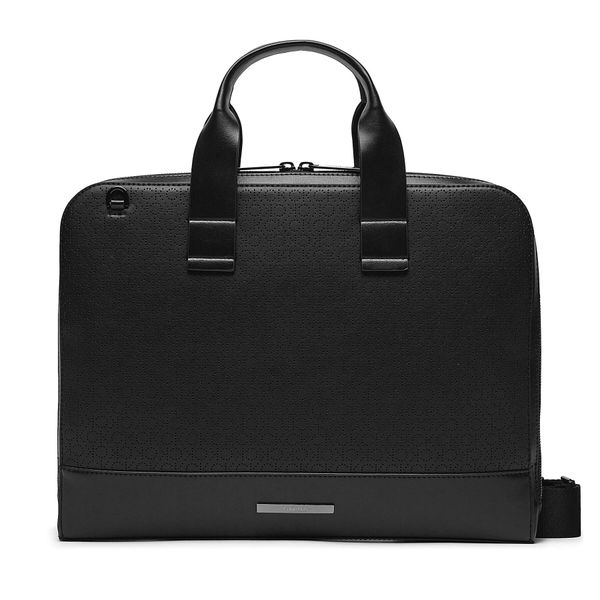 Calvin Klein Torba za prenosnik Calvin Klein Modern Bar Slim Laptop Bag Mono K50K511529 Ck Mono Perf Black 0GK