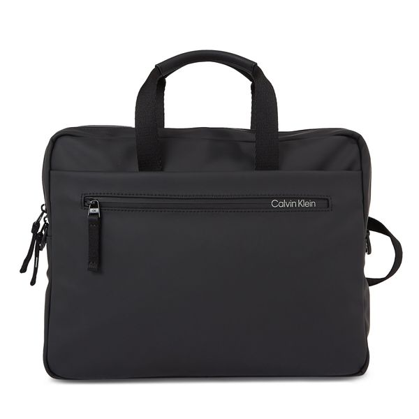 Calvin Klein Torba za prenosnik Calvin Klein Rubberized Slim Conv Laptop Bag K50K510796 Ck Black BAX