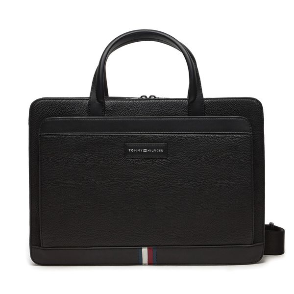 Tommy Hilfiger Torba za prenosnik Tommy Hilfiger Th Business Slim AM0AM12710 Črna