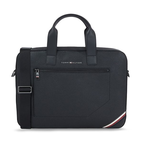 Tommy Hilfiger Torba za prenosnik Tommy Hilfiger Th Central Slim Computer Bag AM0AM11579 Črna