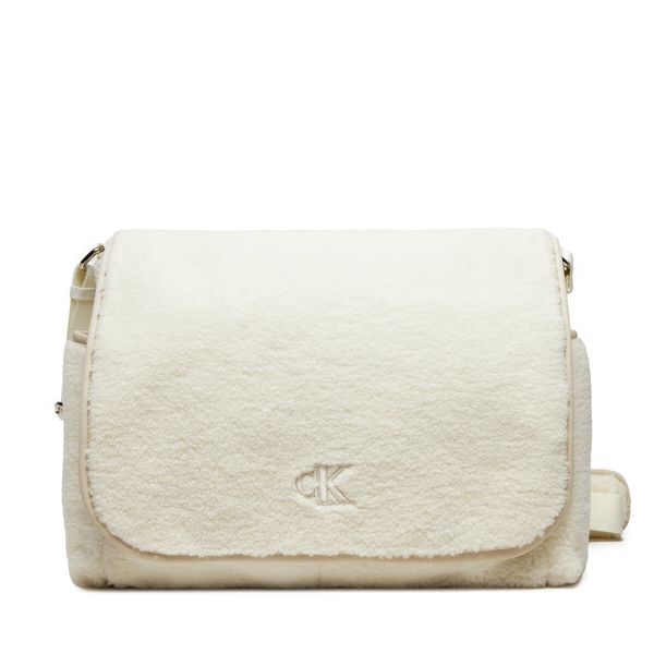 Calvin Klein Jeans Torba za previjanje Calvin Klein Jeans Teddy Messenger IU0IU00660 Écru