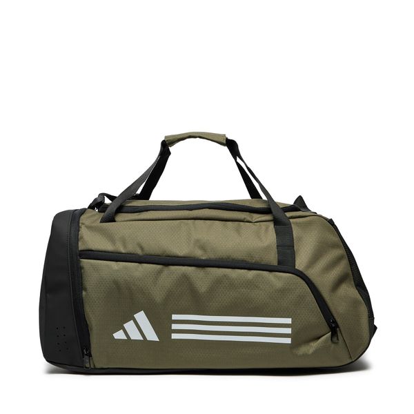 adidas Torbica adidas Essentials 3-Stripes Duffel Bag Medium IZ1918 Zelena