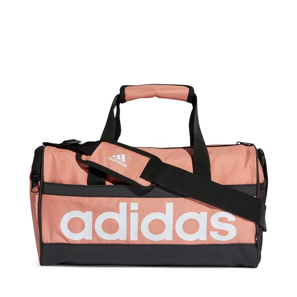 adidas Torbica adidas Essentials Linear Duffel Bag Extra Small IL5765 Woncla/White