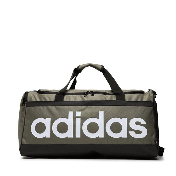 adidas Torbica adidas Essentials Linear Duffel Bag Medium HR5350 Zelena