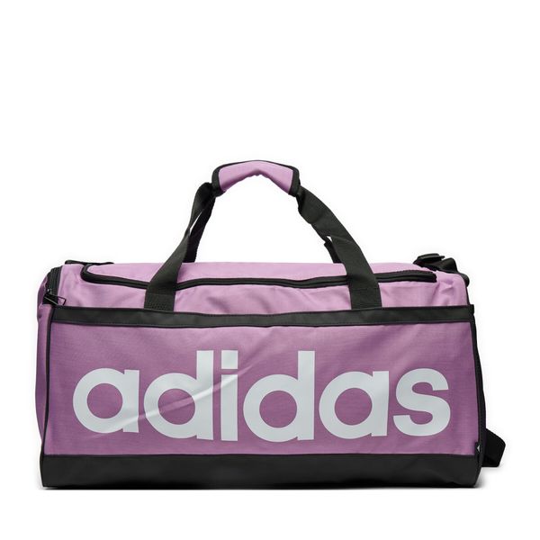 adidas Torbica adidas Essentials Linear Duffel Bag Medium IZ1898 Vijolična