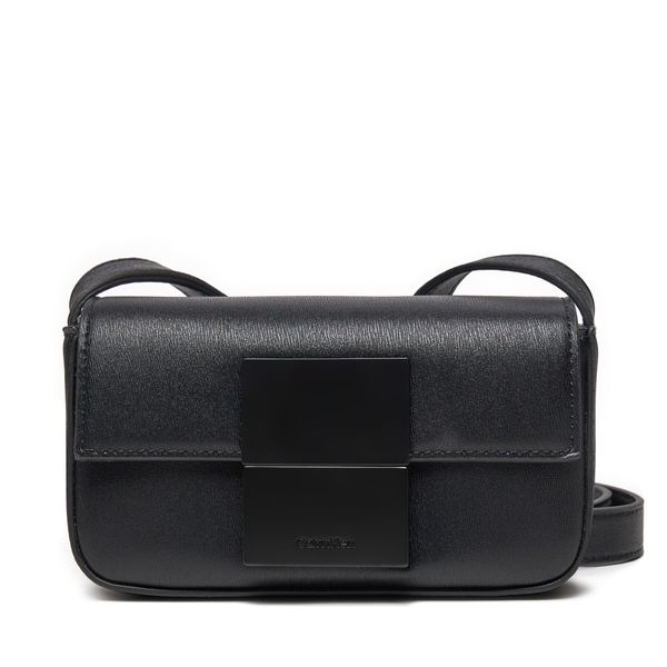 Calvin Klein Torbica za okrog pasu Calvin Klein Iconic Plaque Camera Bag S K50K512254 Črna