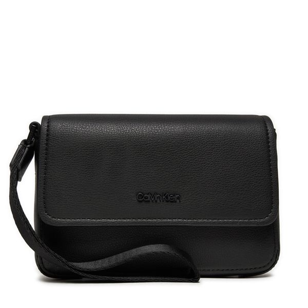 Calvin Klein Torbica za okrog pasu Calvin Klein Minimal Focus Pouch K50K512114 Črna