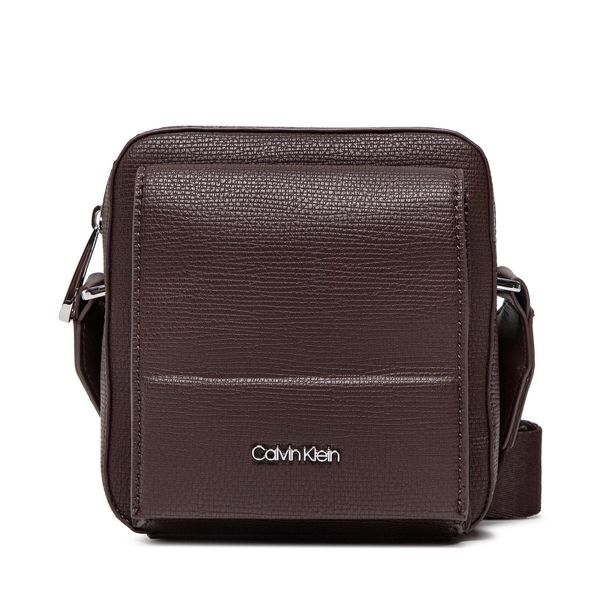 Calvin Klein Torbica za okrog pasu Calvin Klein Minimalism Cube Reporter K50K509558 Rjava