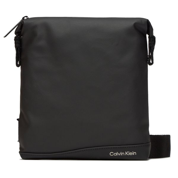 Calvin Klein Torbica za okrog pasu Calvin Klein Rubberized Conv Flatpack K50K511254 Ck Black BEH