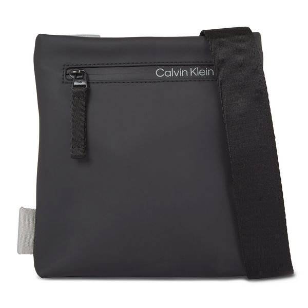 Calvin Klein Torbica za okrog pasu Calvin Klein Rubberized Conv Flatpack S K50K510795 Črna