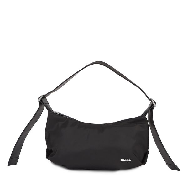 Calvin Klein Torbica za okrog pasu Calvin Klein Wide Strap Nylon Shoulder Bag Sm K60K611056 Ck Black BAX