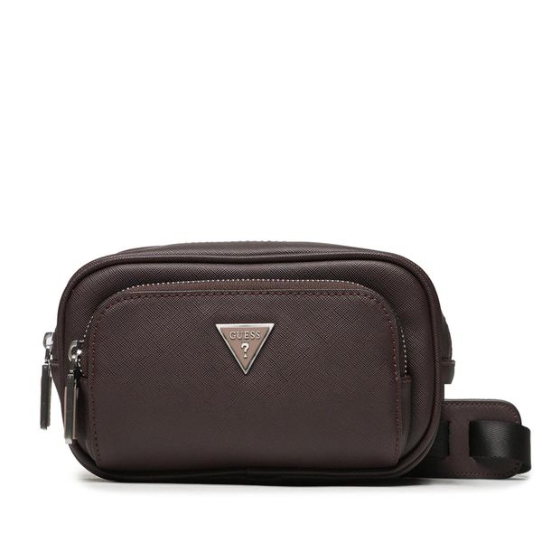 Guess Torbica za okrog pasu Guess Certosa Saffiano Smart Mini Bags HMECSA P3307 Bordo rdeča