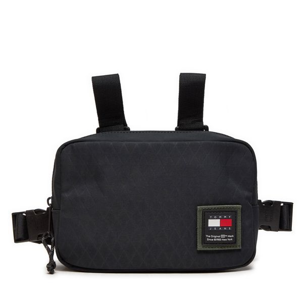 Tommy Jeans Torbica za okrog pasu Tommy Jeans Tjm Purpose Chest Bag AM0AM12391 Črna