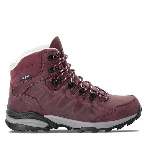 Jack Wolfskin Trekking čevlji Jack Wolfskin Refugio Prime Texapore Mid W 4059701 Bordo rdeča