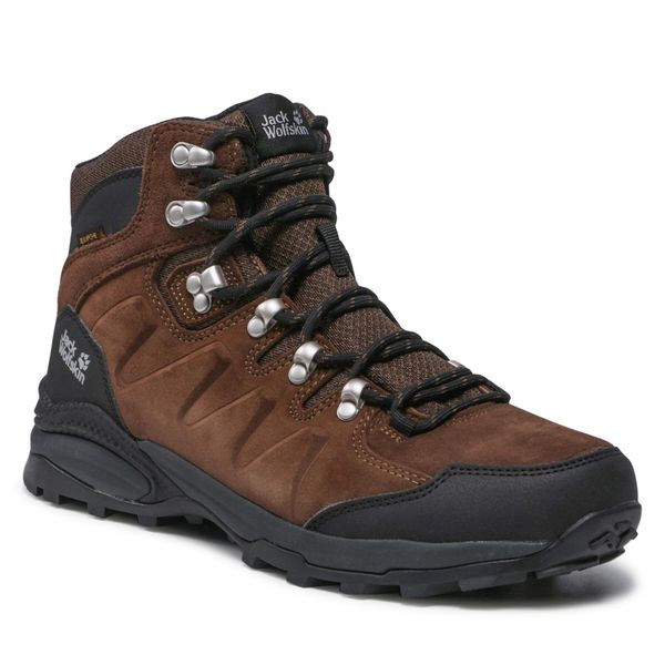 Jack Wolfskin Trekking čevlji Jack Wolfskin Refugio Texapore Mid M 4049841 Rjava