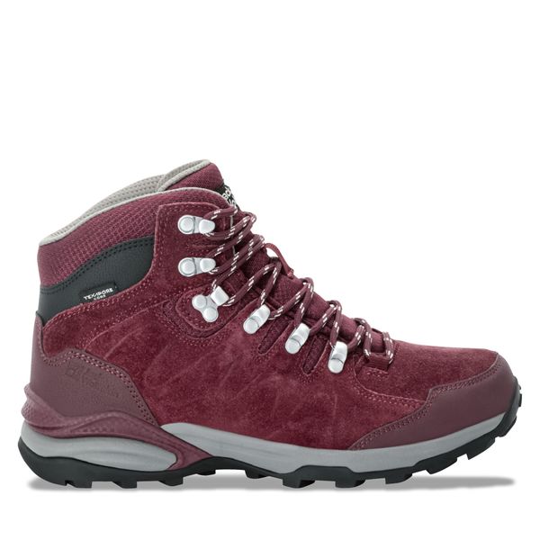 Jack Wolfskin Trekking čevlji Jack Wolfskin Refugio Texapore Mid W 4050871 Bordo rdeča