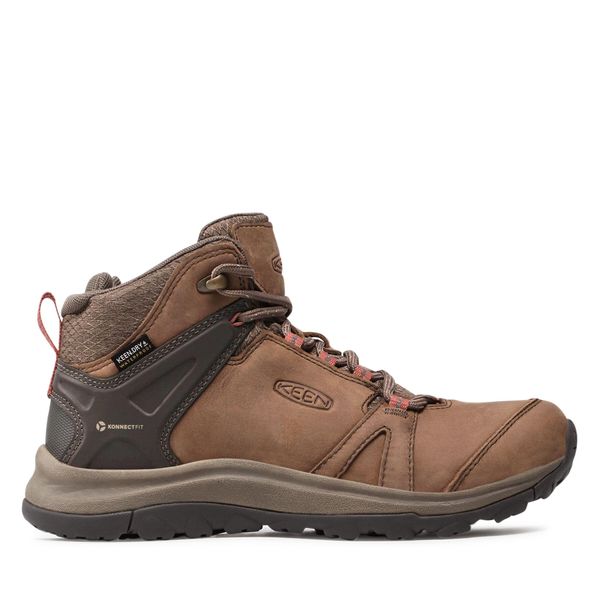 Keen Trekking čevlji Keen Terradora II Leather Mid Wp 1023728 Brindle/Redwood