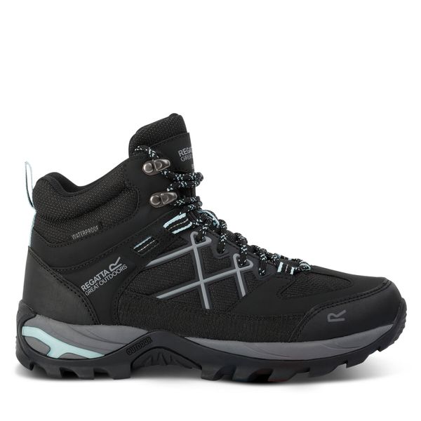 Regatta Trekking čevlji Regatta LdySamarisIIIBoot RWF834 Black/Bleached Aqua UV8