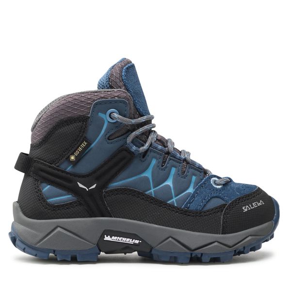 Salewa Trekking čevlji Salewa Jr Alp Trainer Mid Gtx GORE-TEX 64010-0365 Modra