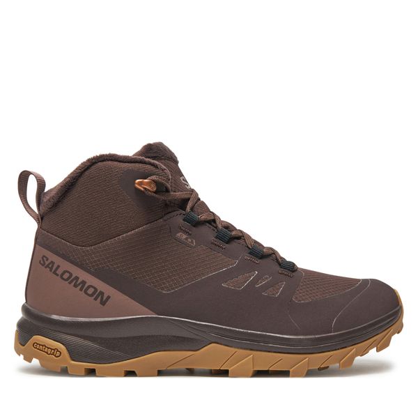 Salomon Trekking čevlji Salomon Outsnap Climasalomon™ Waterproof L47685100 Rjava