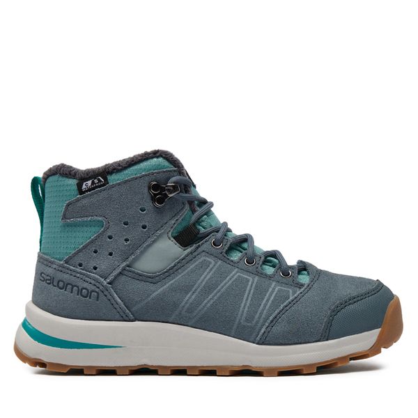 Salomon Trekking čevlji Salomon Utility Ts Cswp J 404787 14 W0 Trellis/Stormy Weather/Tropical Green