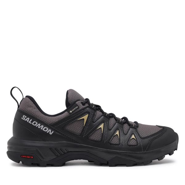 Salomon Trekking čevlji Salomon X Braze GORE-TEX L47180500 Magnet/Black/Gray Green