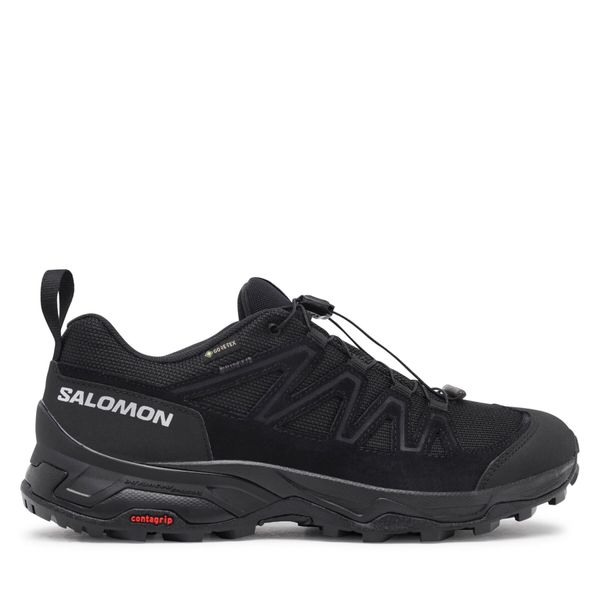 Salomon Trekking čevlji Salomon X Ward Leather GORE-TEX L47182300 Black/Black/Black
