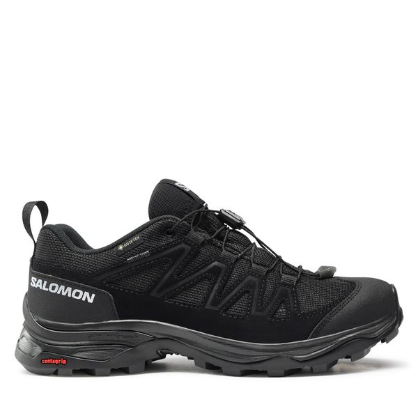 Salomon Trekking čevlji Salomon X Ward Leather GORE-TEX L47182600 Black/Black/Black