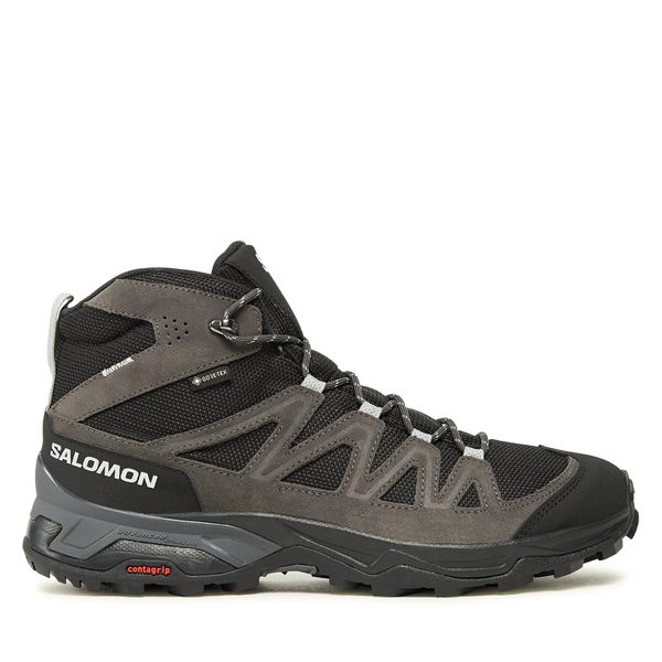 Salomon Trekking čevlji Salomon X Ward Leather Mid GORE-TEX L47181700 Siva