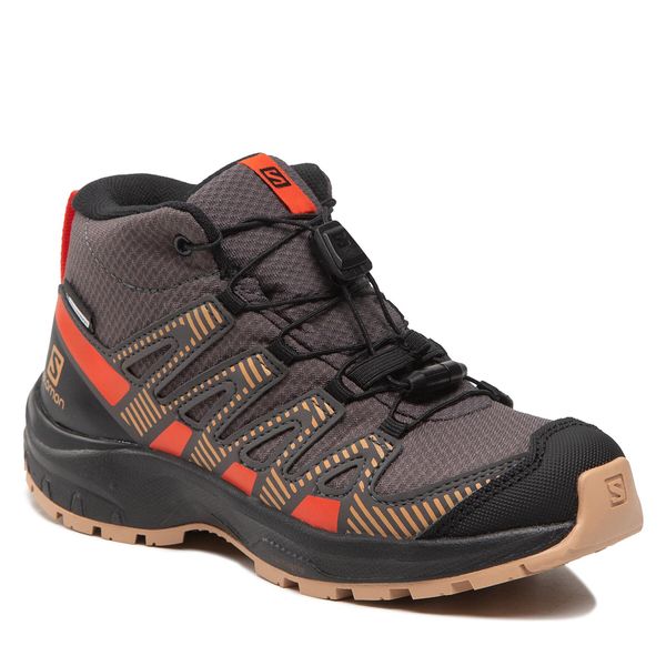 Salomon Trekking čevlji Salomon Xa Pro V8 Mid Cswp J 417285 09 W0 Siva