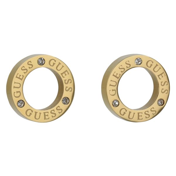 Guess Uhani Guess Circle Lights JUBE03 173JW Pozlačeno z rumenim zlatom