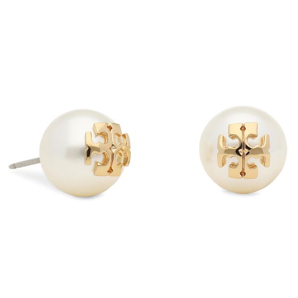 Tory Burch Uhani Tory Burch Crystal Pearl Stud Earring 11165514 Bela