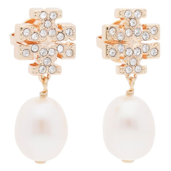 Tory Burch Uhani Tory Burch Kira Pave Pearl Drop Earring 60525 Zlata